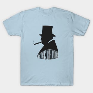 Winston Churchill Never Surrender T-Shirt